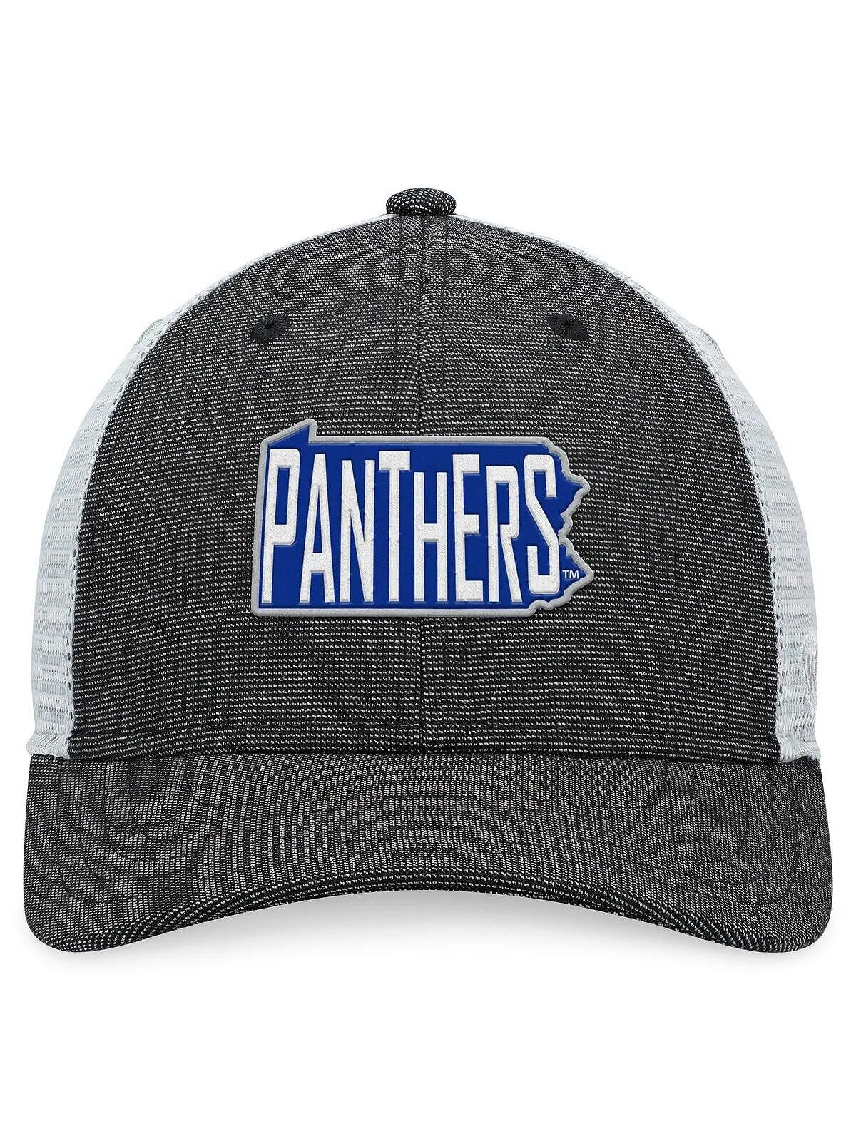 Мужская темно-серая кепка White Pitt Panthers Townhall Trucker Snapback Top of the World — изображение 2 из 4
