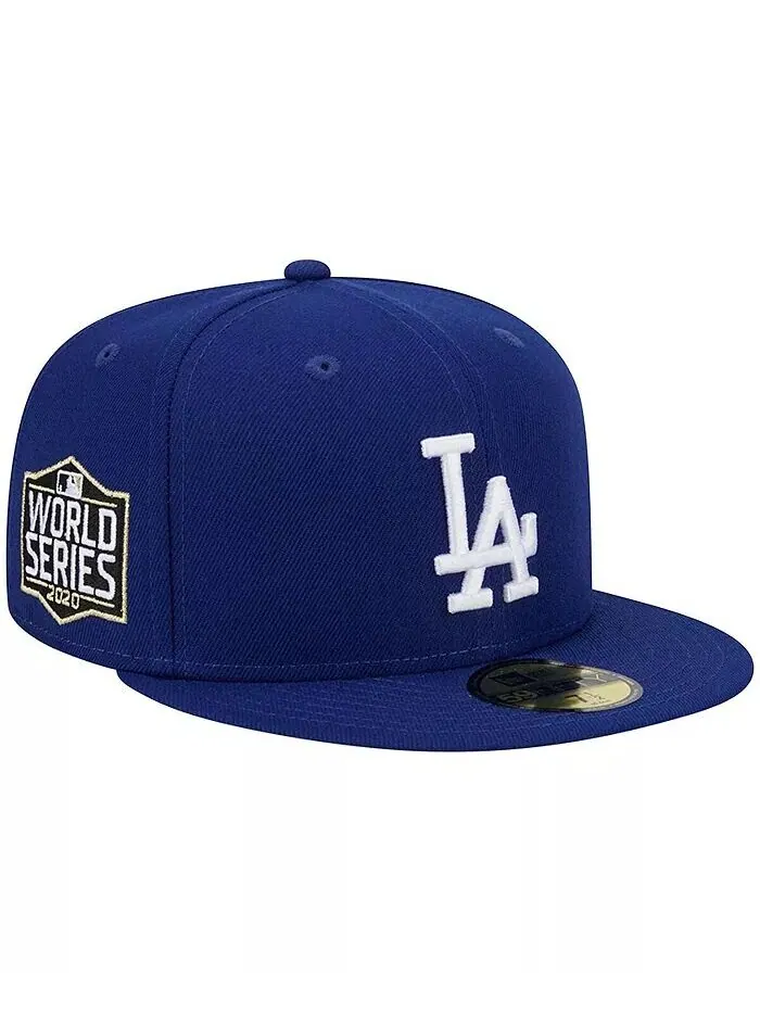 Мужская приталенная кепка Royal Los Angeles Dodgers World Series 2020, цвет 59FIFTY New Era