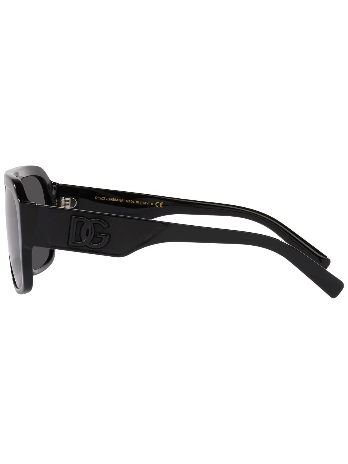 Мужские солнцезащитные очки с низкой перемычкой, dg4403f low bridge fit 58 Dolce & Gabbana — изображение 2 из 4, черный