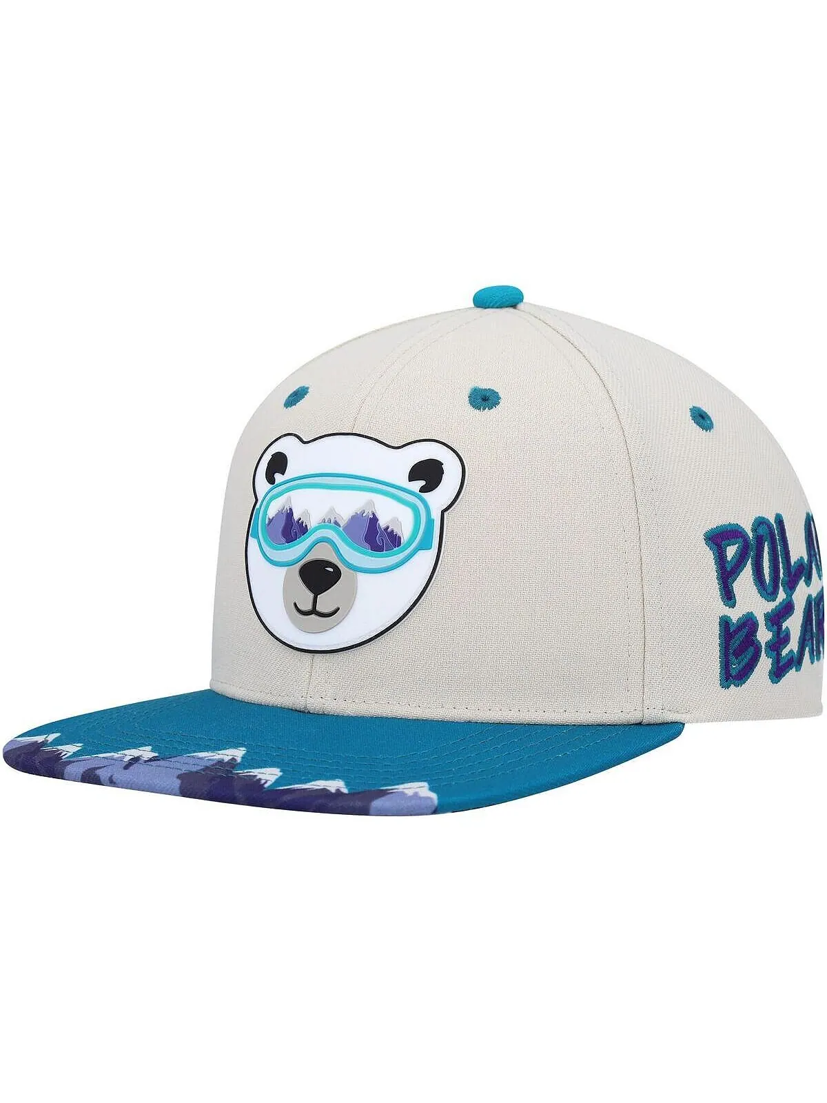 Молодежная шапка Snapback для мальчиков и девочек Explore Polar Bear — бежевый