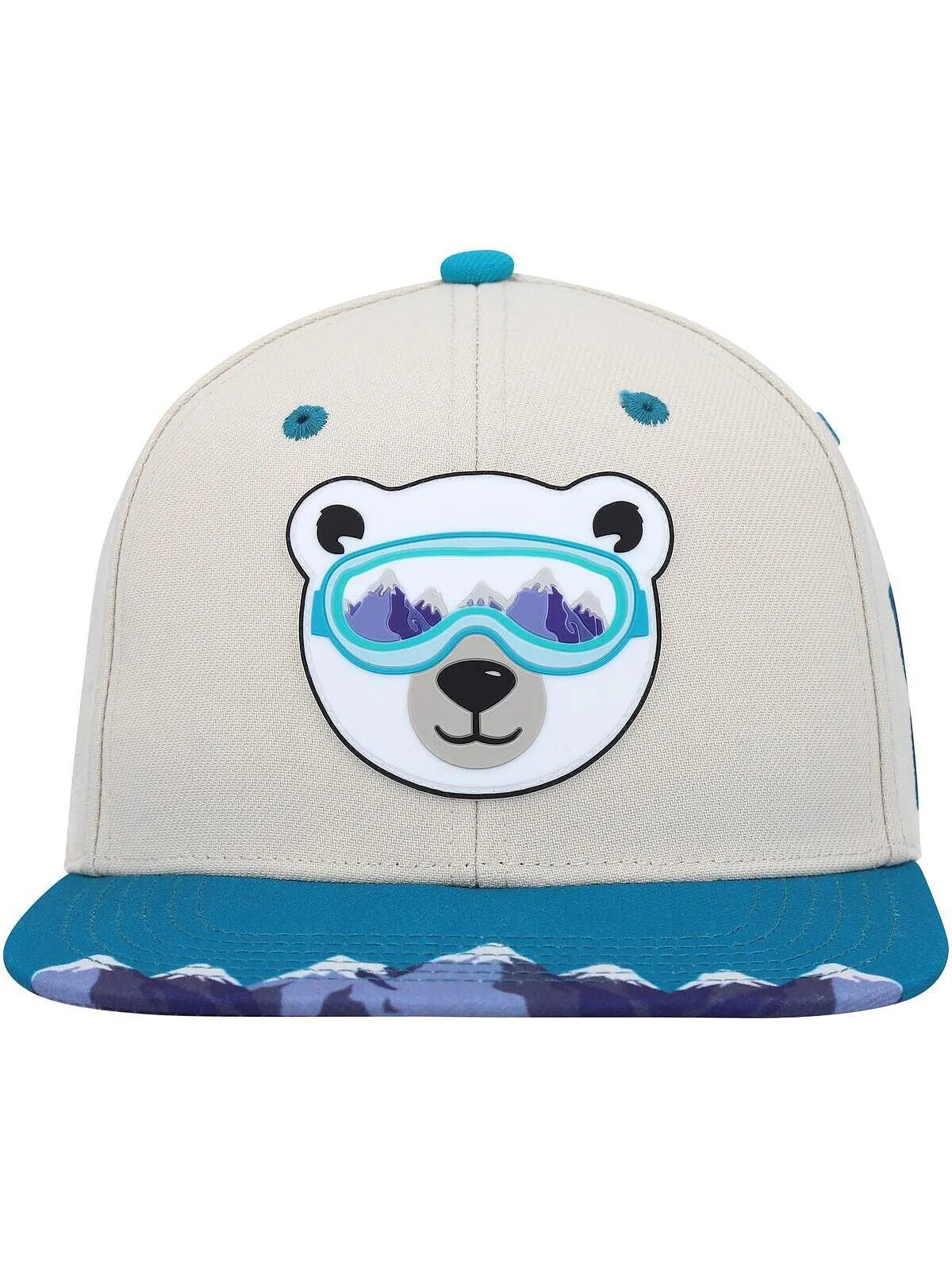 Молодежная шапка Snapback для мальчиков и девочек Explore Polar Bear — изображение 2 из 4, бежевый