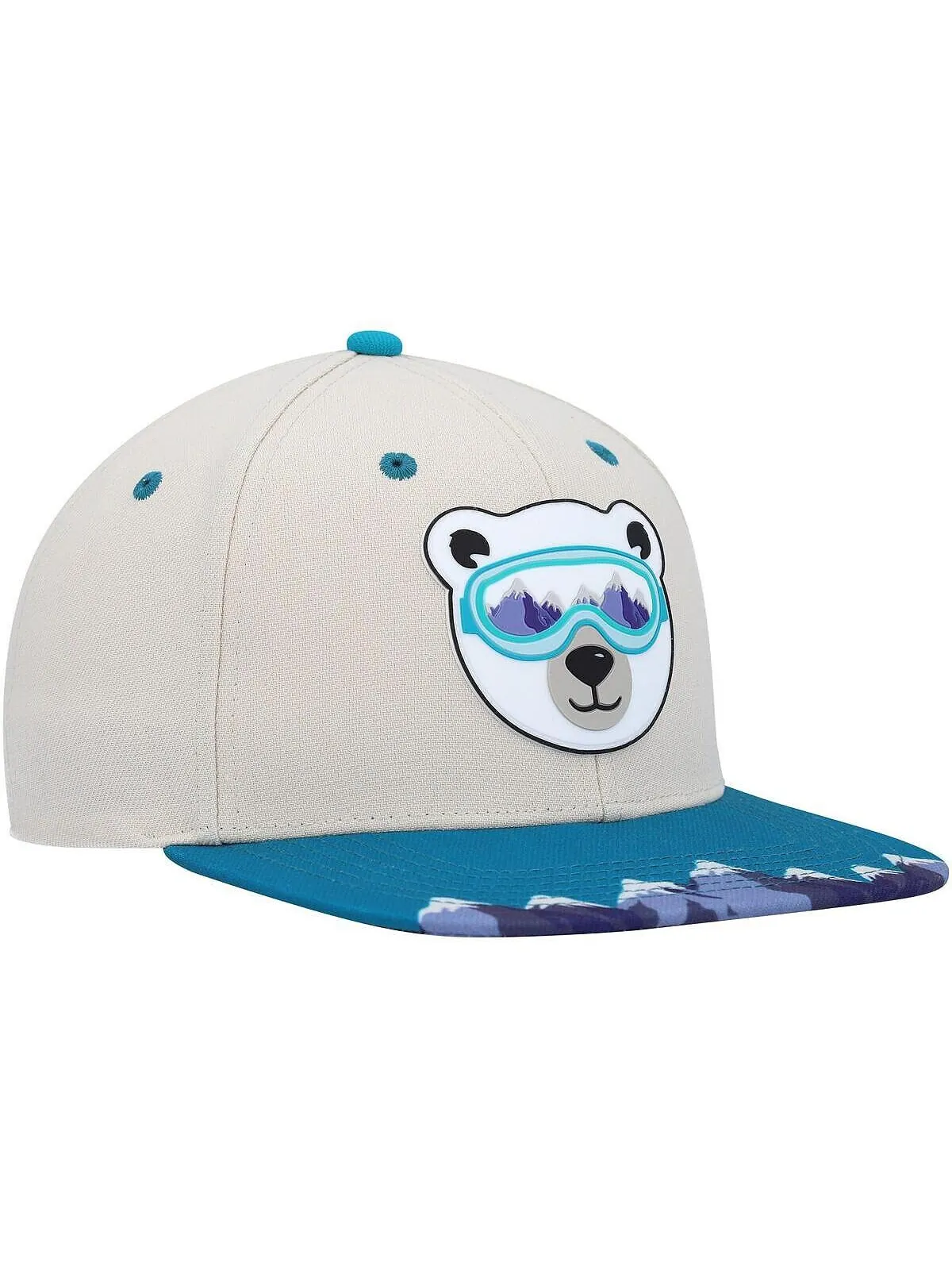 Молодежная шапка Snapback для мальчиков и девочек Explore Polar Bear — изображение 3 из 4, бежевый