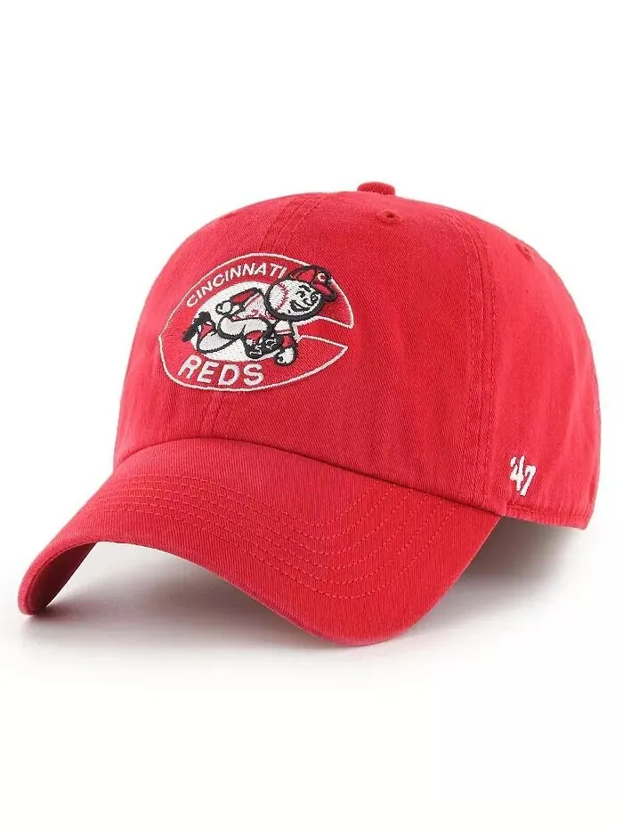 Мужская красная приталенная шляпа Cincinnati Reds Cooperstown Collection Franchise '47 Brand