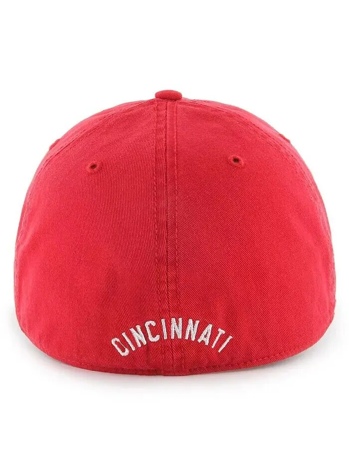 Мужская красная приталенная шляпа Cincinnati Reds Cooperstown Collection Franchise '47 Brand — изображение 2 из 2