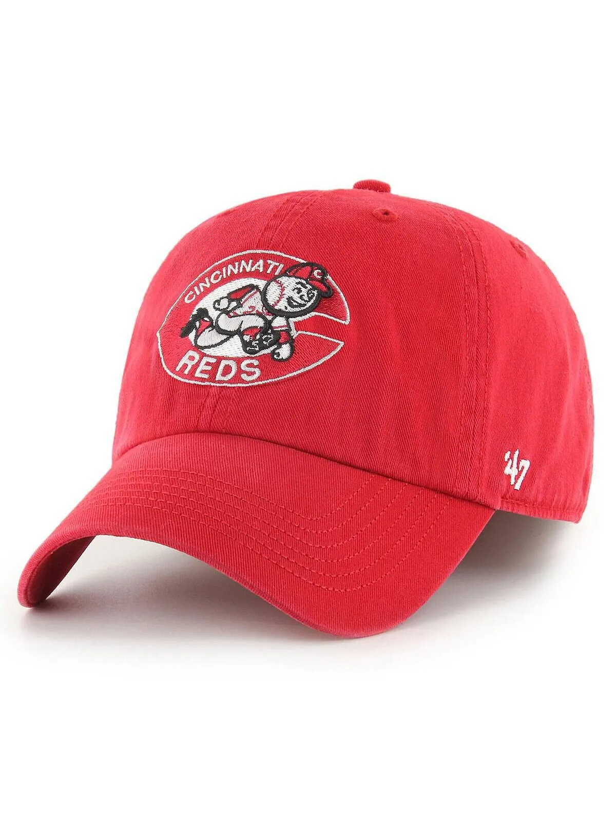 Мужская красная приталенная шляпа Cincinnati Reds Cooperstown Collection Franchise '47 Brand