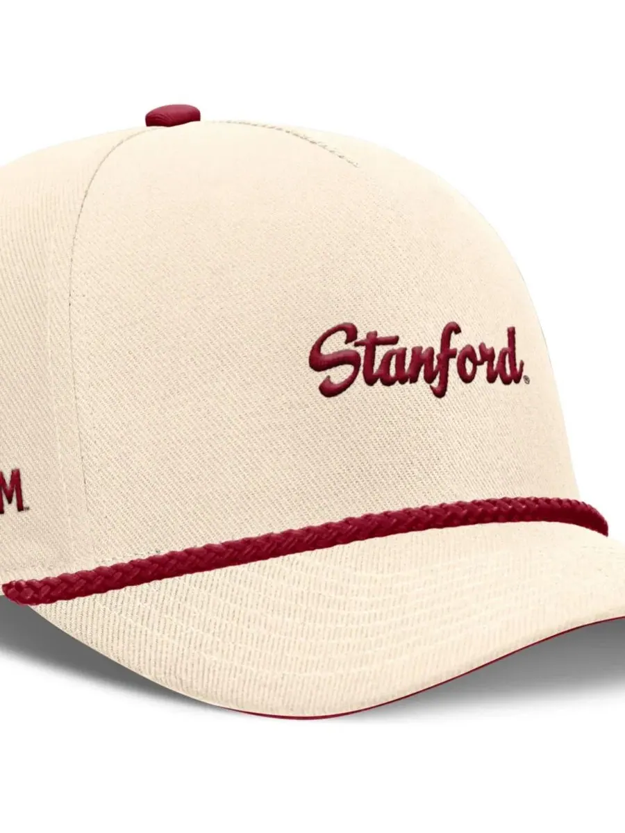 Кепка с вышитым логотипом Nike Stanford Cardinal Legacy Vintage Rope Rise, Natural Cardinal — изображение 3 из 4