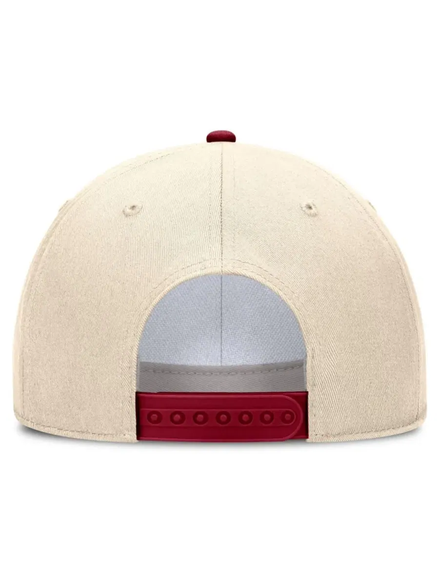Кепка с вышитым логотипом Nike Stanford Cardinal Legacy Vintage Rope Rise, Natural Cardinal — изображение 4 из 4