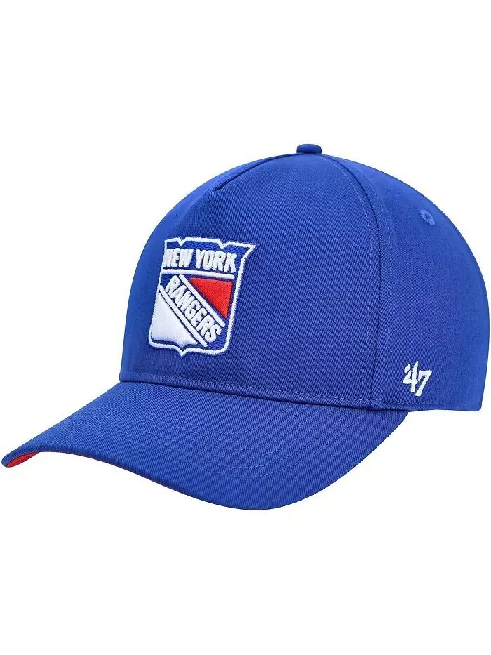 Мужская синяя бейсболка New York Rangers Primary Hitch Snapback '47 Brand