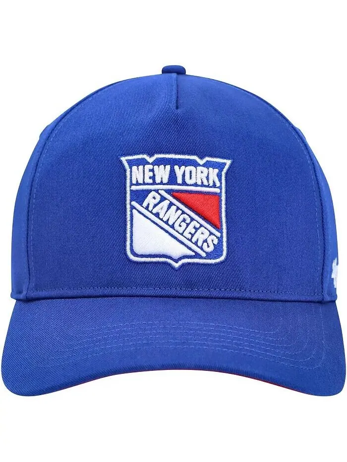 Мужская синяя бейсболка New York Rangers Primary Hitch Snapback '47 Brand — изображение 2 из 2