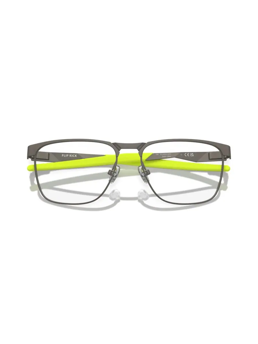 Детские очки с прямоугольной оправой Flip Kick Rectangle Youth Fit Oakley, Satin Lead — изображение 6 из 6