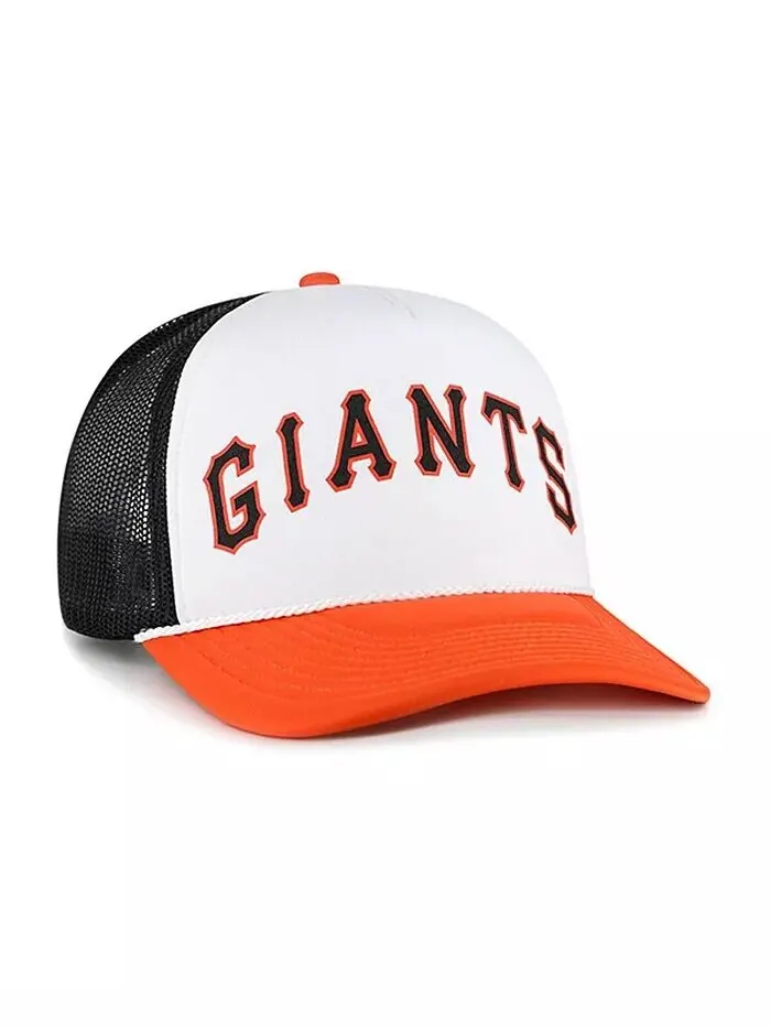 Мужская белая кепка San Francisco Giants из пеноматериала с надписью Trucker Snapback спереди '47 — изображение 3 из 3