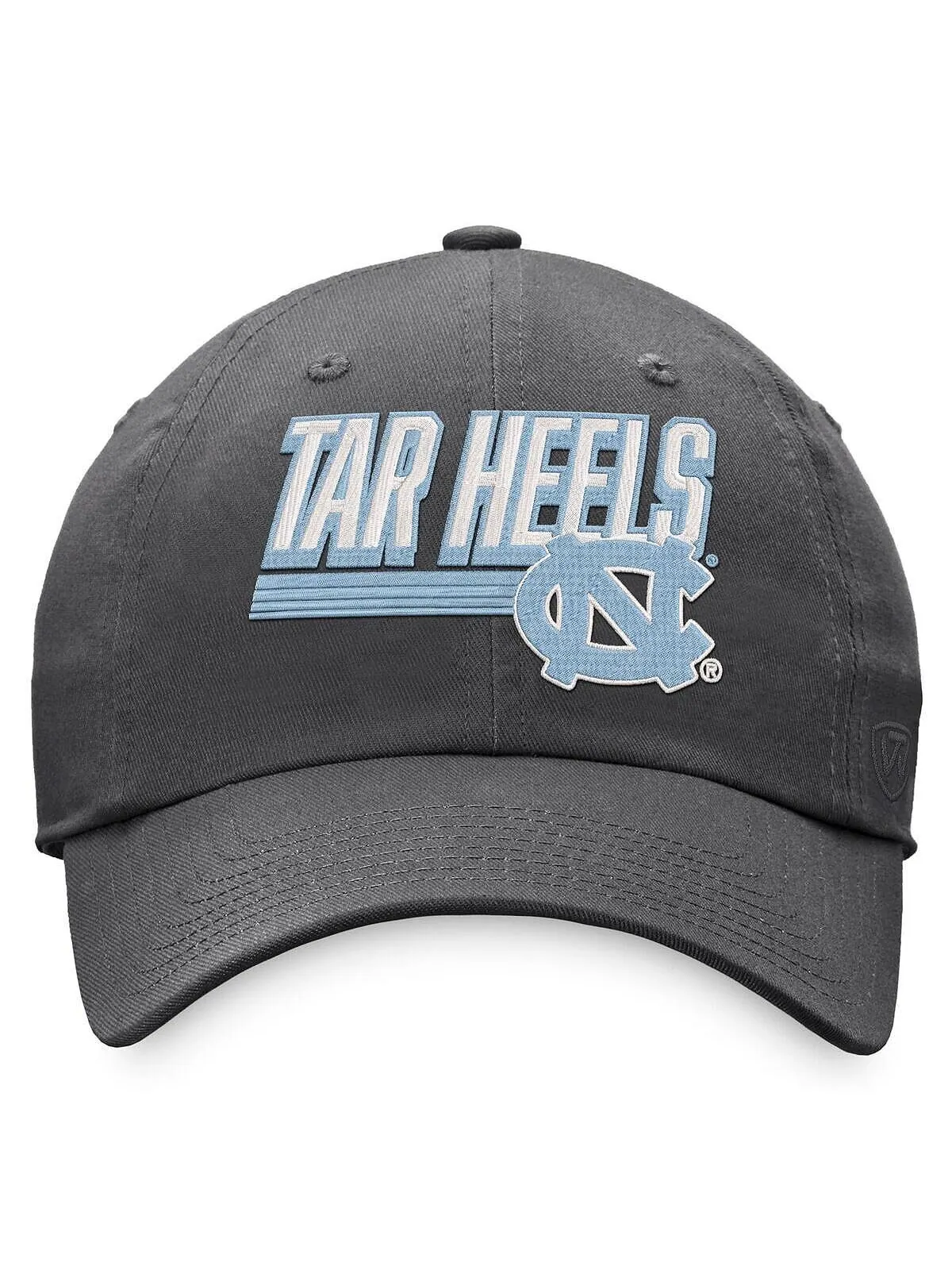 Мужская темно-серая регулируемая шляпа North Carolina Tar Heels Slice Slice Top of the World — изображение 2 из 4