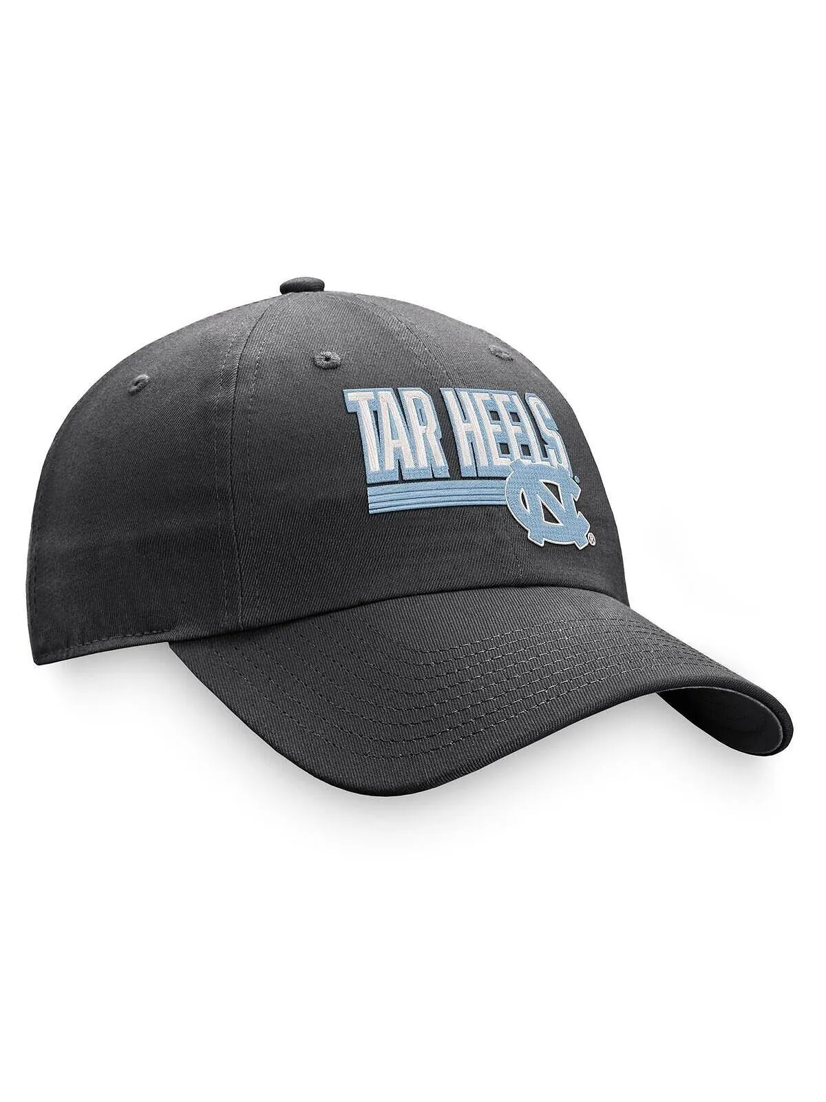 Мужская темно-серая регулируемая шляпа North Carolina Tar Heels Slice Slice Top of the World — изображение 3 из 4