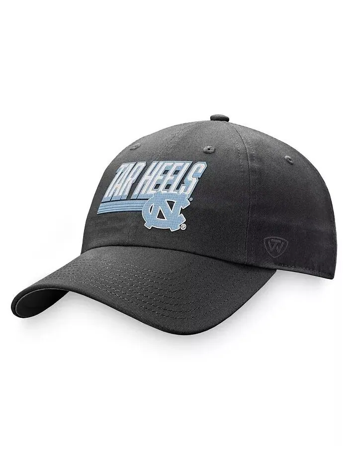 Мужская темно-серая регулируемая шляпа North Carolina Tar Heels Slice Slice Top Of The World — изображение 1 из 4