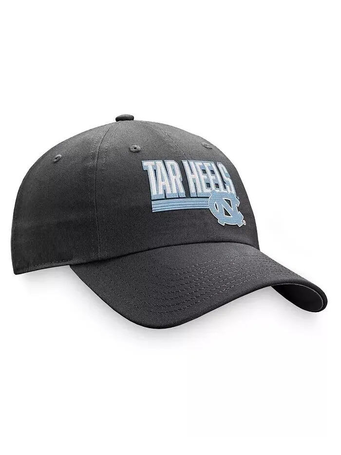 Мужская темно-серая регулируемая шляпа North Carolina Tar Heels Slice Slice Top Of The World — изображение 3 из 4