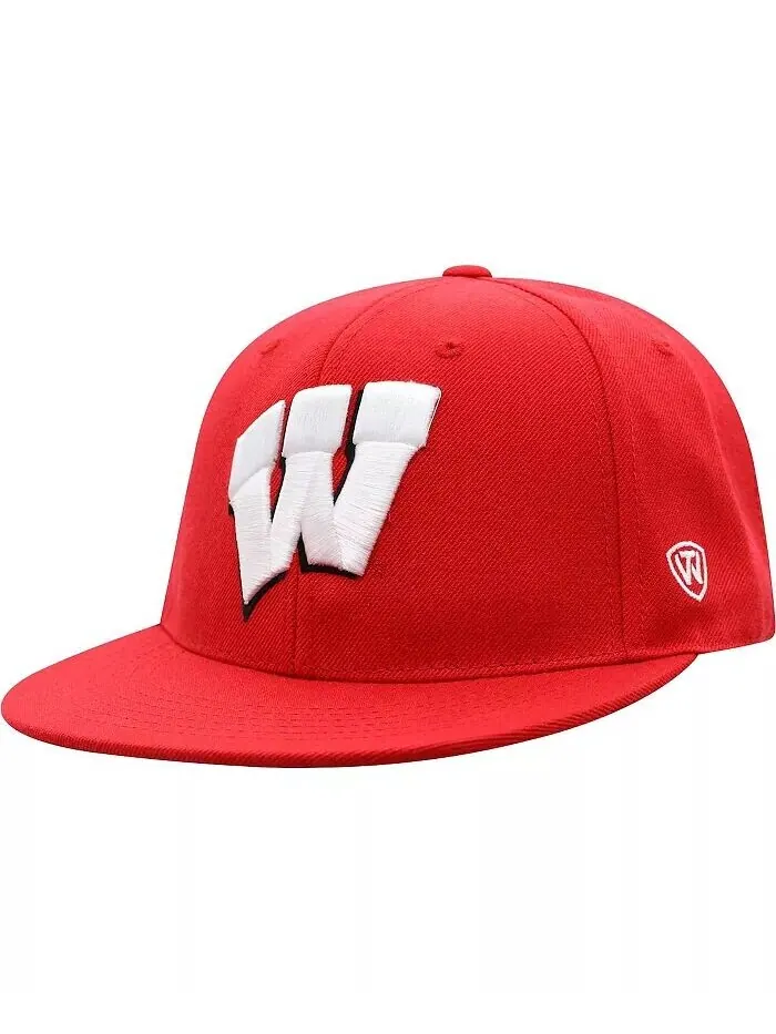 Мужская приталенная шляпа красного цвета Wisconsin Badgers Team Color Top Of The World