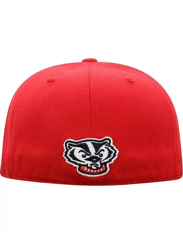 Мужская приталенная шляпа красного цвета Wisconsin Badgers Team Color Top Of The World — изображение 4 из 4