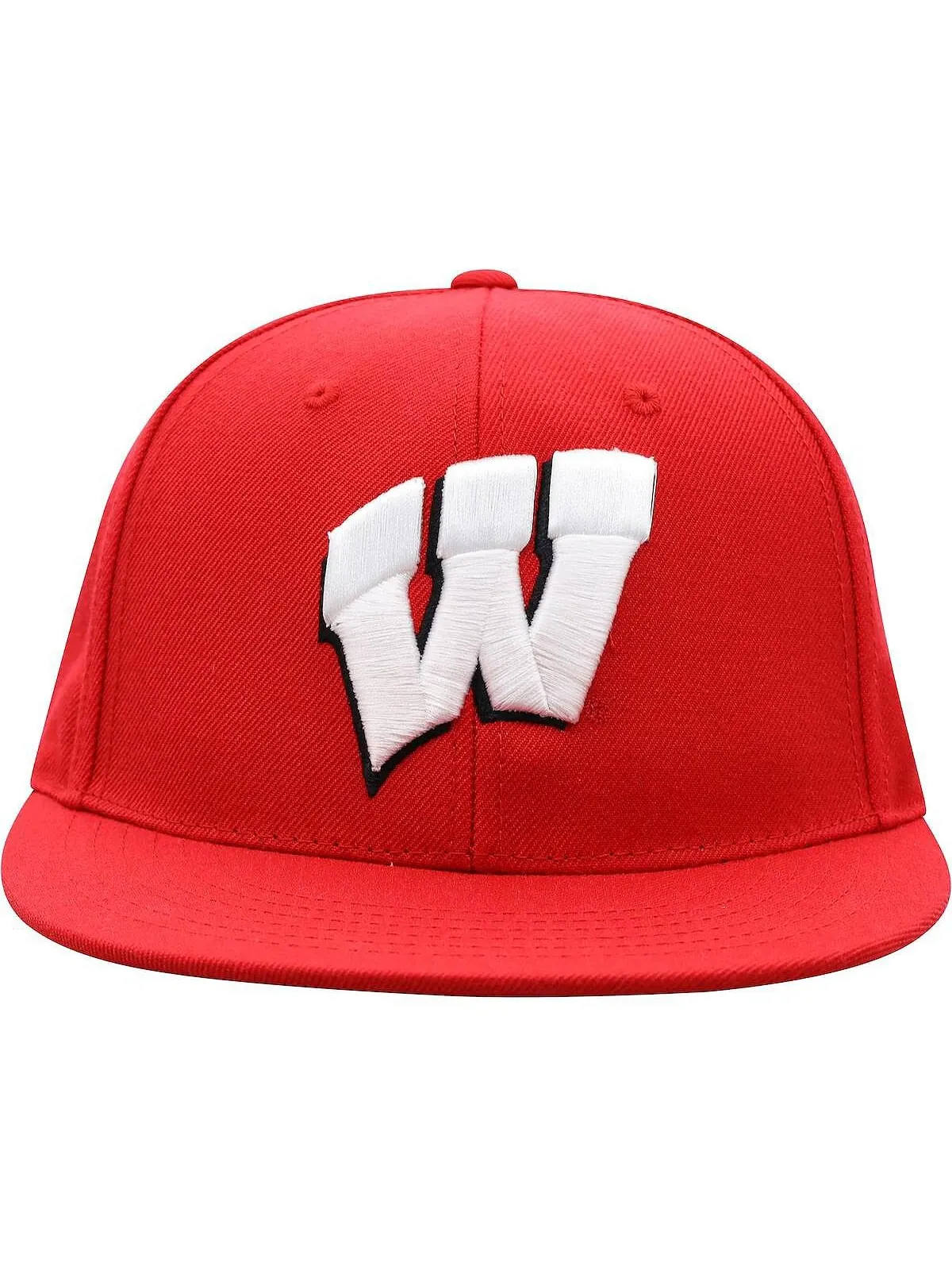 Мужская приталенная шляпа красного цвета Wisconsin Badgers Team Color Top of the World — изображение 2 из 4, красный