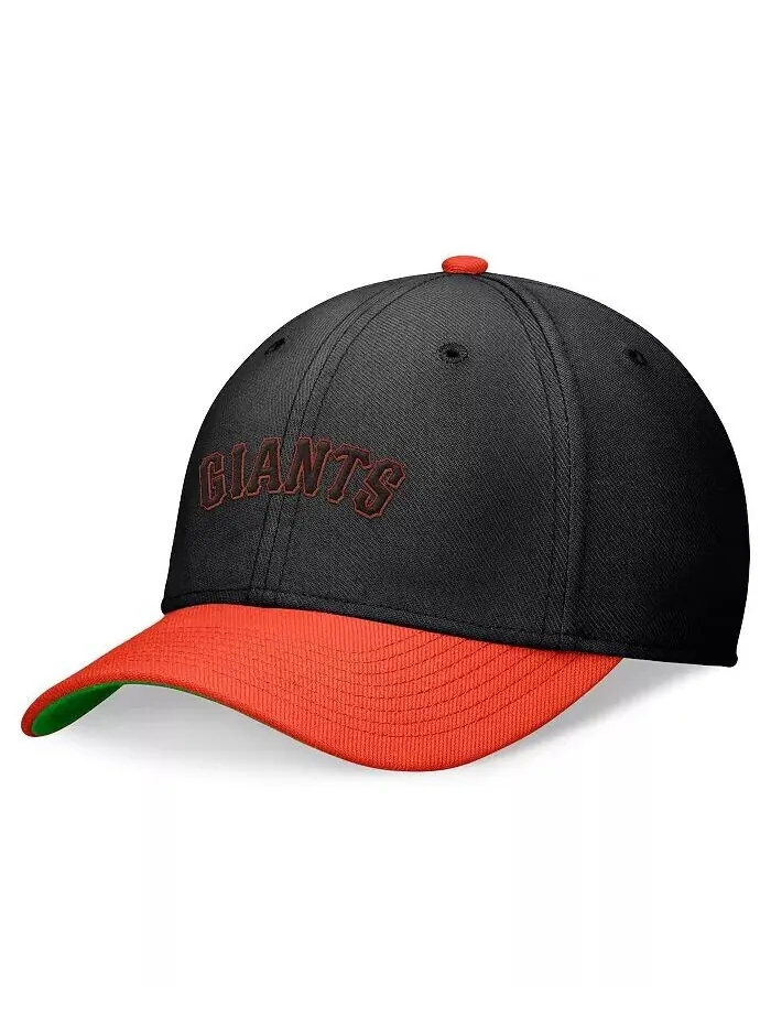 Мужская черная/оранжевая кепка San Francisco Giants Cooperstown Collection Rewind Swooshflex — изображение 1 из 4