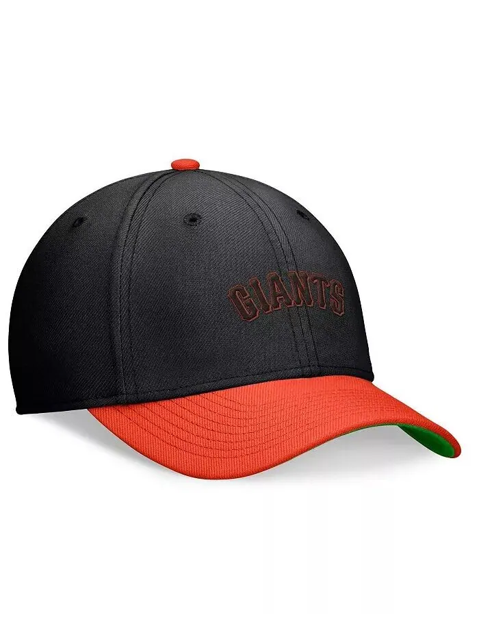 Мужская черная/оранжевая кепка San Francisco Giants Cooperstown Collection Rewind Swooshflex — изображение 3 из 4