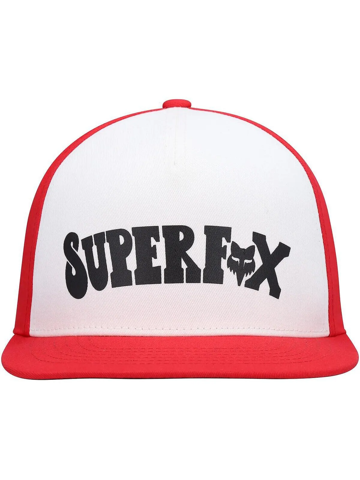 Молодежная кепка Super Trik Snapback для мальчиков и девочек, белая, красная Fox — изображение 2 из 4, белый красный