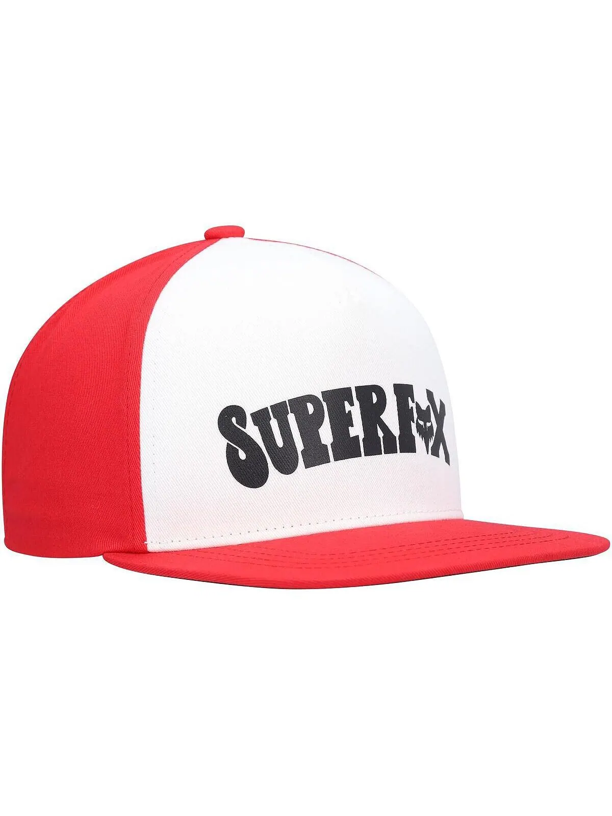 Молодежная кепка Super Trik Snapback для мальчиков и девочек, белая, красная Fox — изображение 3 из 4, белый красный