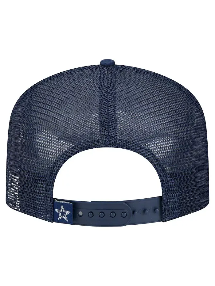 Белая/тёмно-синяя состаренная кепка-кнопка Dallas Cowboys 9FIFTY с А-образной оправой для больших — изображение 4 из 4
