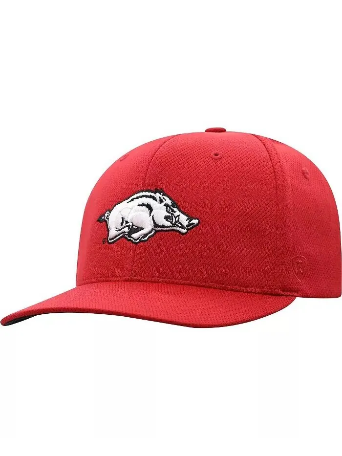 Мужская кепка с логотипом Cardinal Arkansas Razorbacks Reflex Top Of The World — изображение 1 из 4