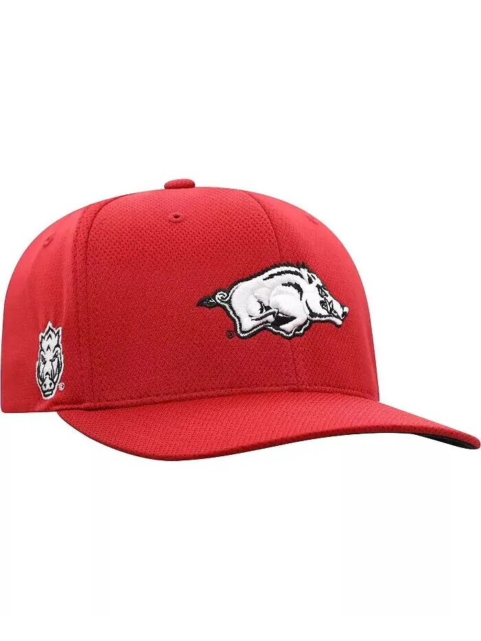 Мужская кепка с логотипом Cardinal Arkansas Razorbacks Reflex Top Of The World — изображение 3 из 4
