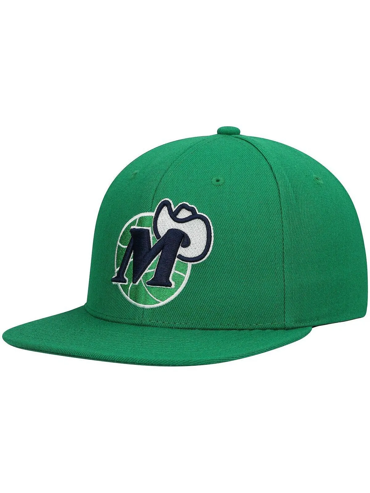 Мужская зеленая кепка Snapback Dallas Mavericks Hardwood Classics Team Ground 2.0 Mitchell & Ness — изображение 1 из 4