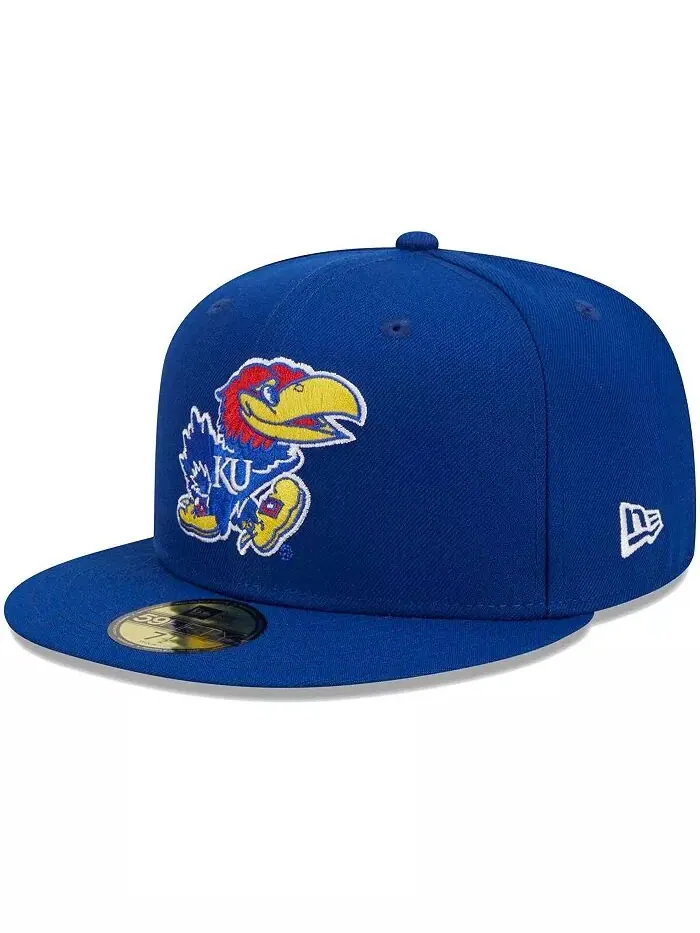 Мужская шляпа Royal Kansas Jayhawks Evergreen 59FIFTY Fitted New Era