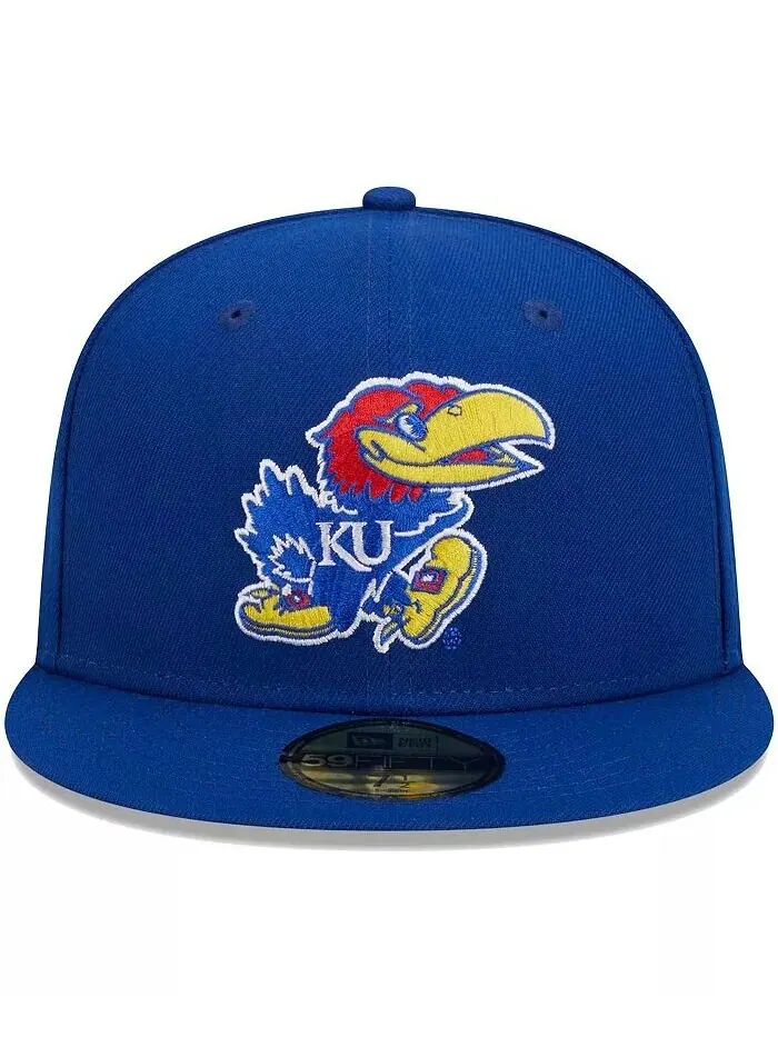 Мужская шляпа Royal Kansas Jayhawks Evergreen 59FIFTY Fitted New Era — изображение 2 из 8