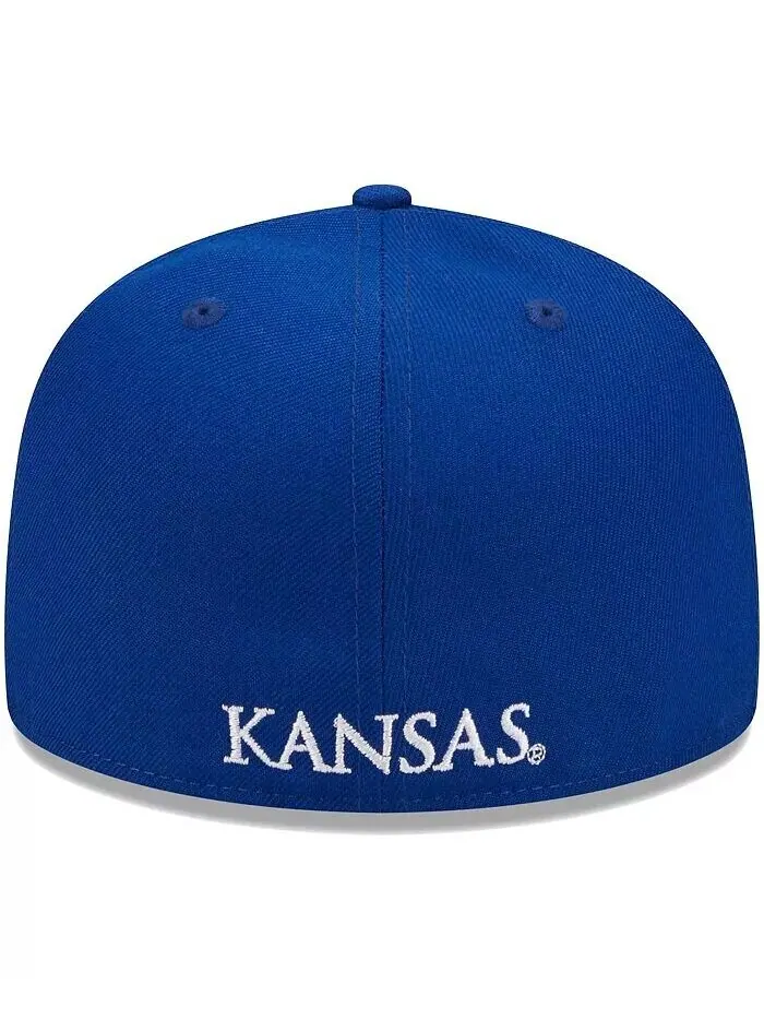 Мужская шляпа Royal Kansas Jayhawks Evergreen 59FIFTY Fitted New Era — изображение 4 из 8