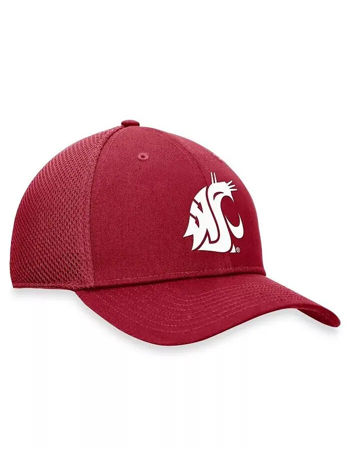 Мужская темно-красная бейсболка Washington State Cougars Spacer Flex Top of the World — изображение 3 из 4
