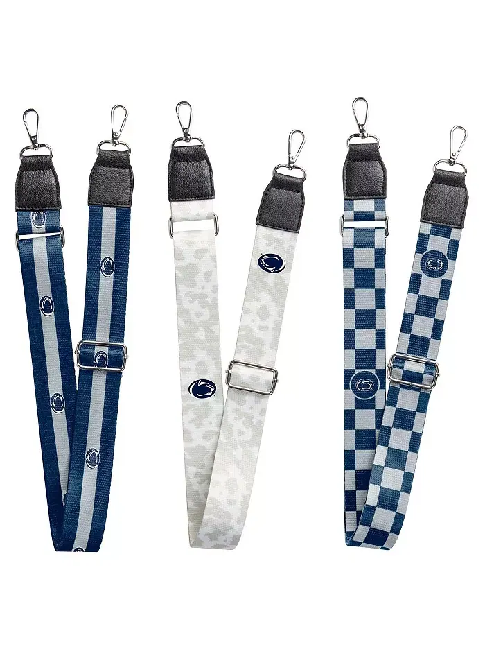 Набор из 3 ремней для сумки Penn State Nittany Lions Logo Brands