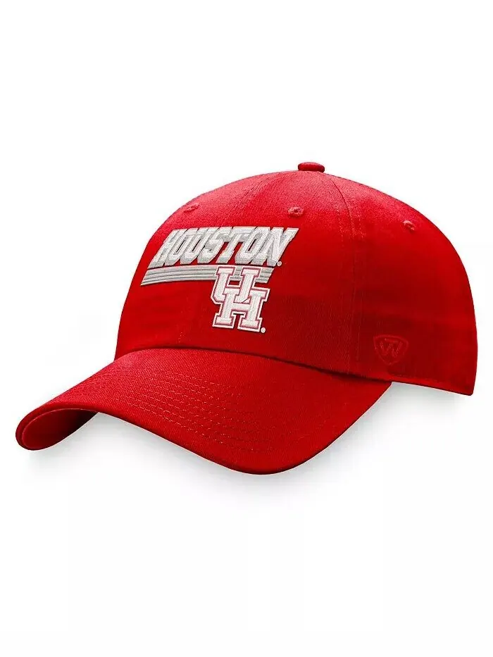 Мужская регулируемая шляпа Red Houston Cougars Slice Top Of The World — изображение 1 из 2