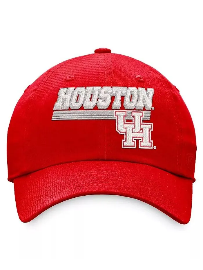 Мужская регулируемая шляпа Red Houston Cougars Slice Top Of The World — изображение 2 из 2