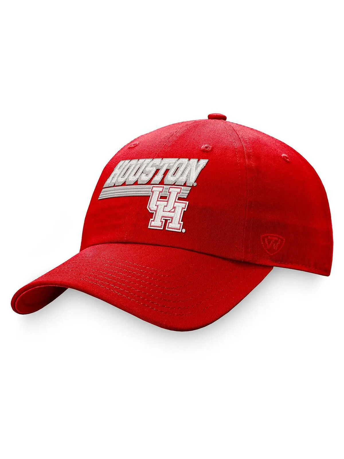Мужская регулируемая шляпа Red Houston Cougars Slice Top of the World — изображение 1 из 2, красный