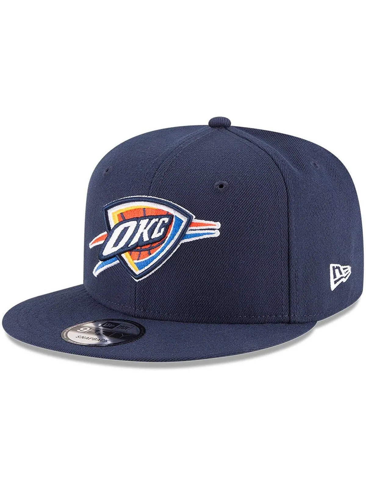 Мужская темно-синяя регулируемая бейсболка Snapback Oklahoma City Thunder Official Team Color