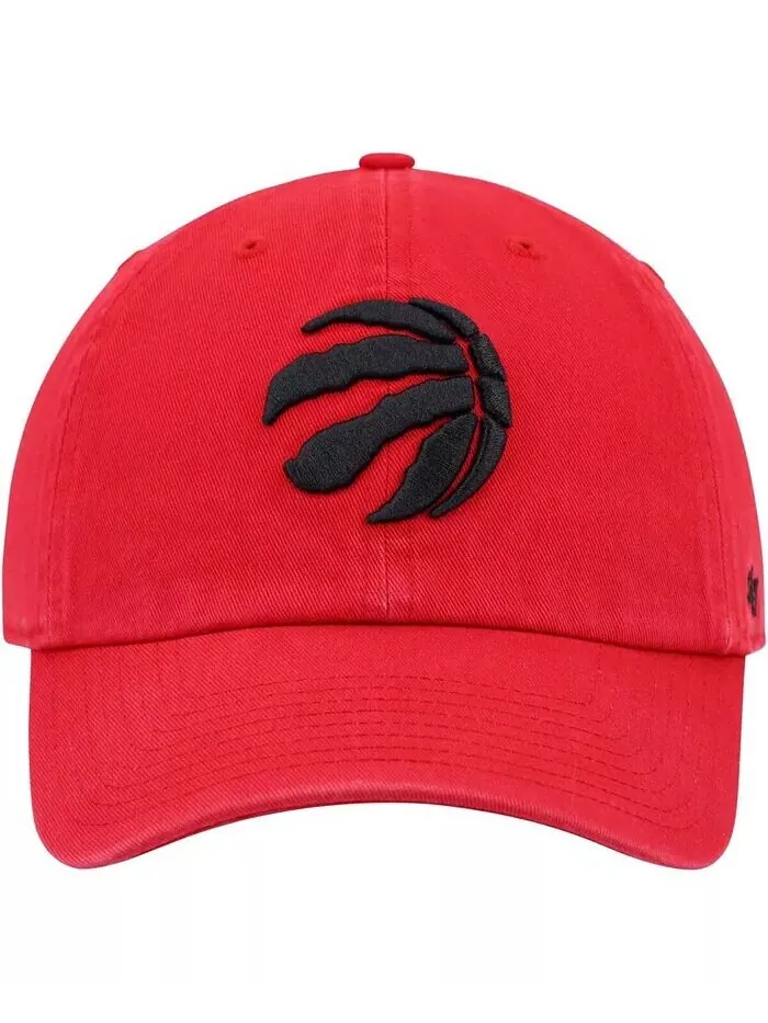 Мужская красная регулируемая кепка Toronto Raptors Team Clean Up '47 Brand — изображение 2 из 4