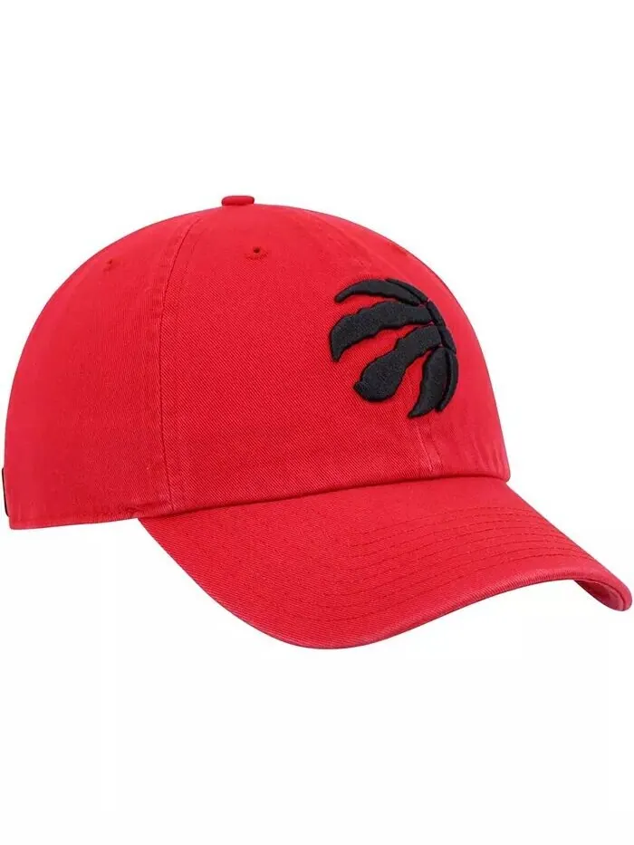Мужская красная регулируемая кепка Toronto Raptors Team Clean Up '47 Brand — изображение 3 из 4