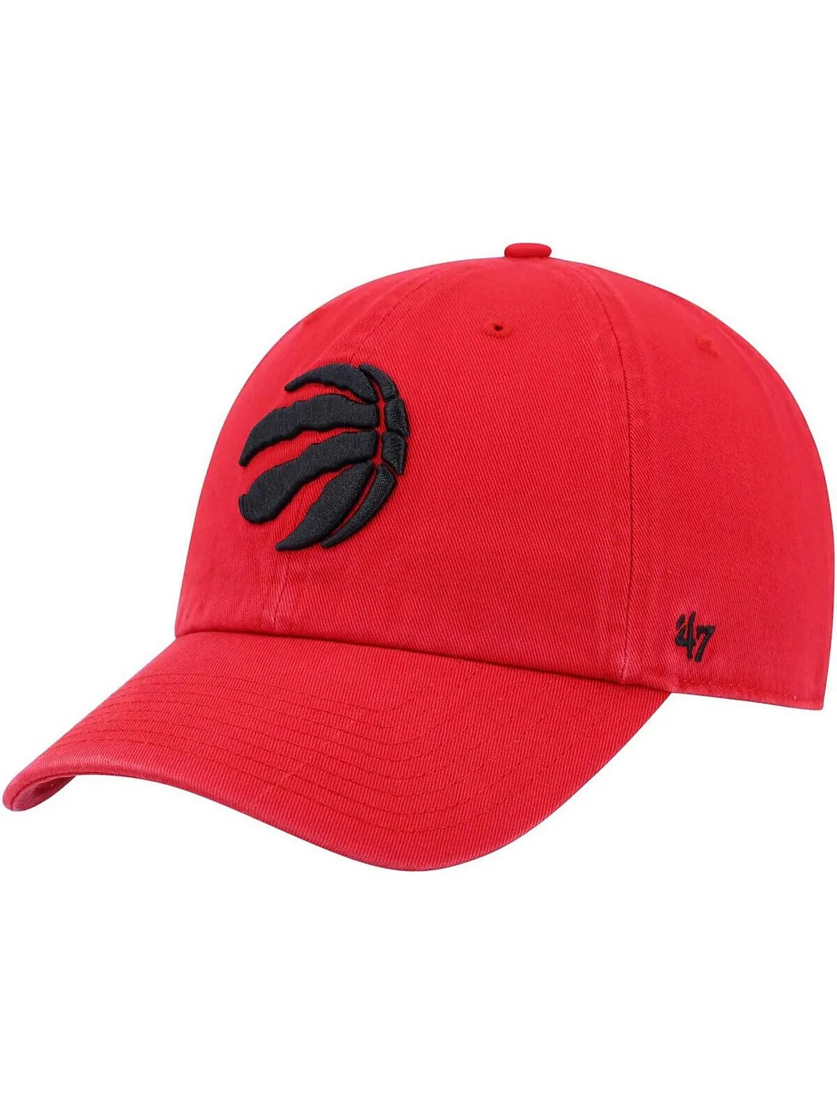 Мужская красная регулируемая кепка Toronto Raptors Team Clean Up '47 Brand — изображение 1 из 4, красный