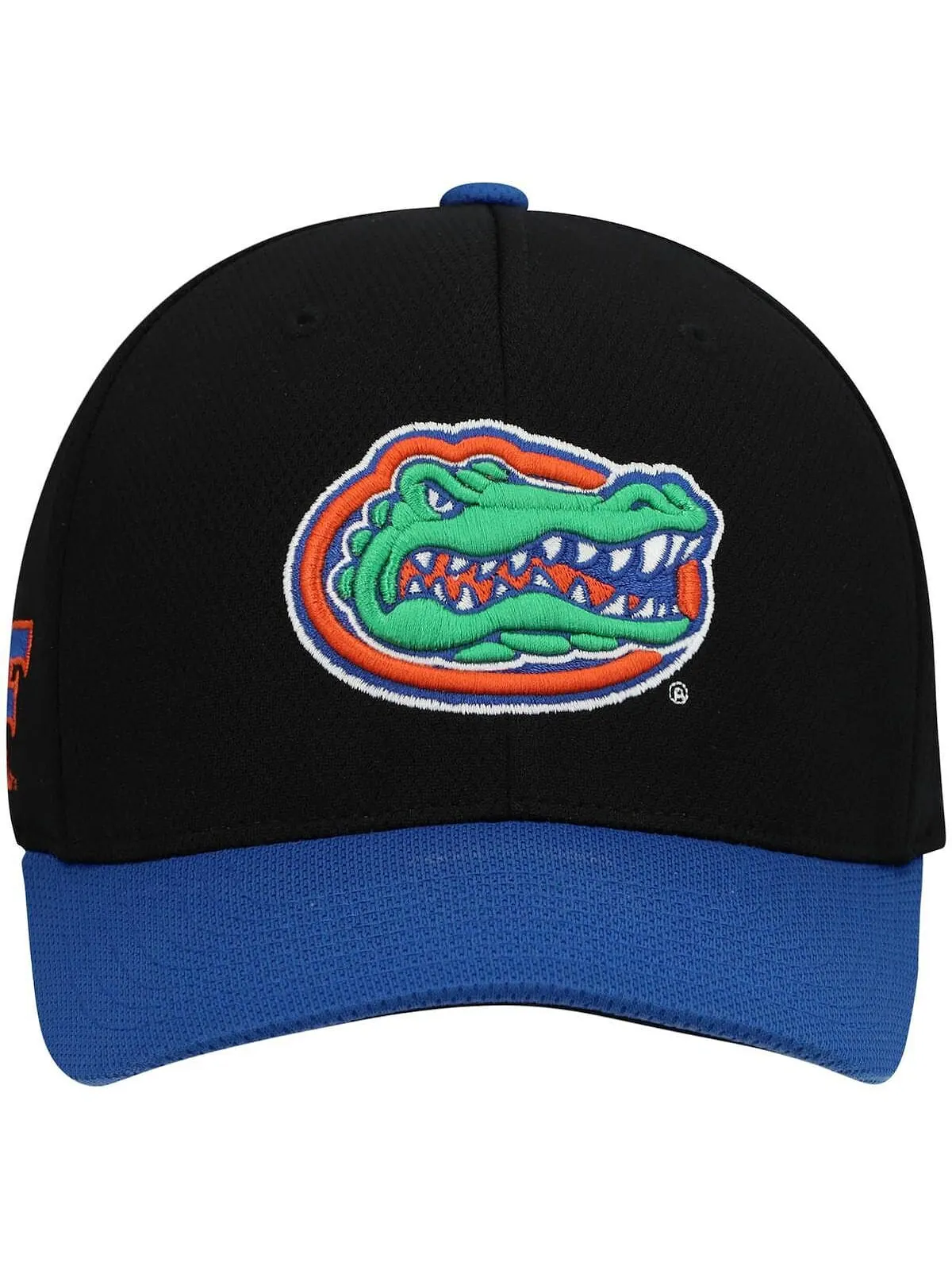 Мужская черная двухцветная кепка Royal Florida Gators Reflex Hybrid Tech Flex Top of the World — изображение 2 из 4, черный