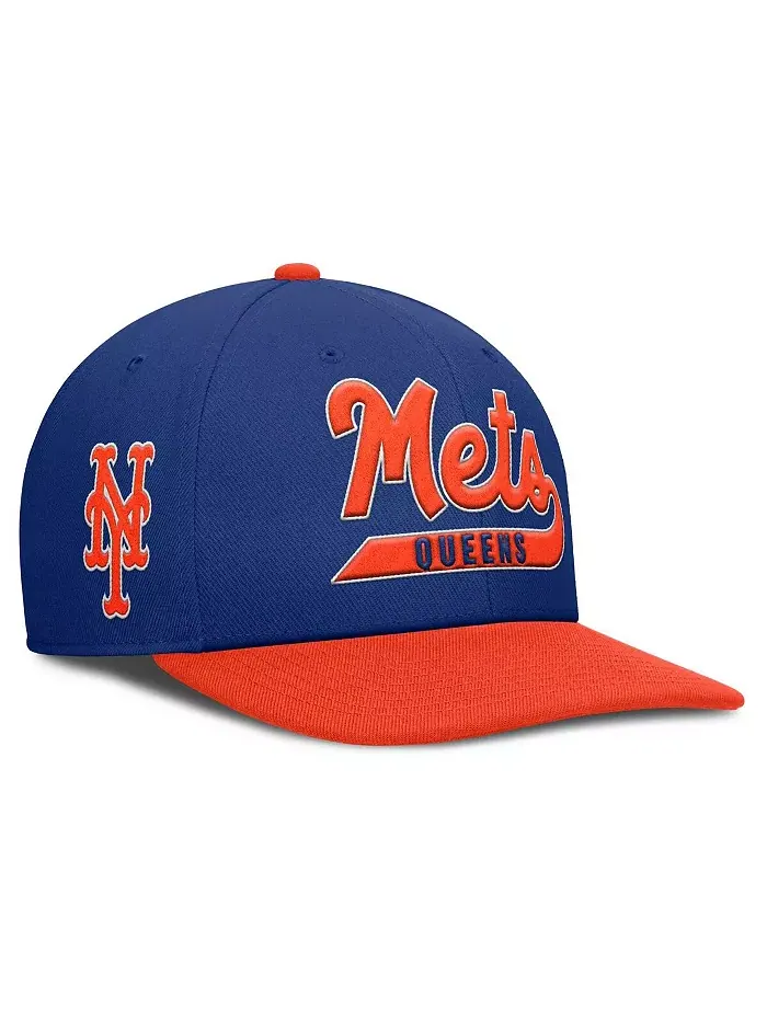 Мужская кепка New York Mets Pro Performance с кнопкой цвет Royal/Orange Nike — изображение 1 из 4
