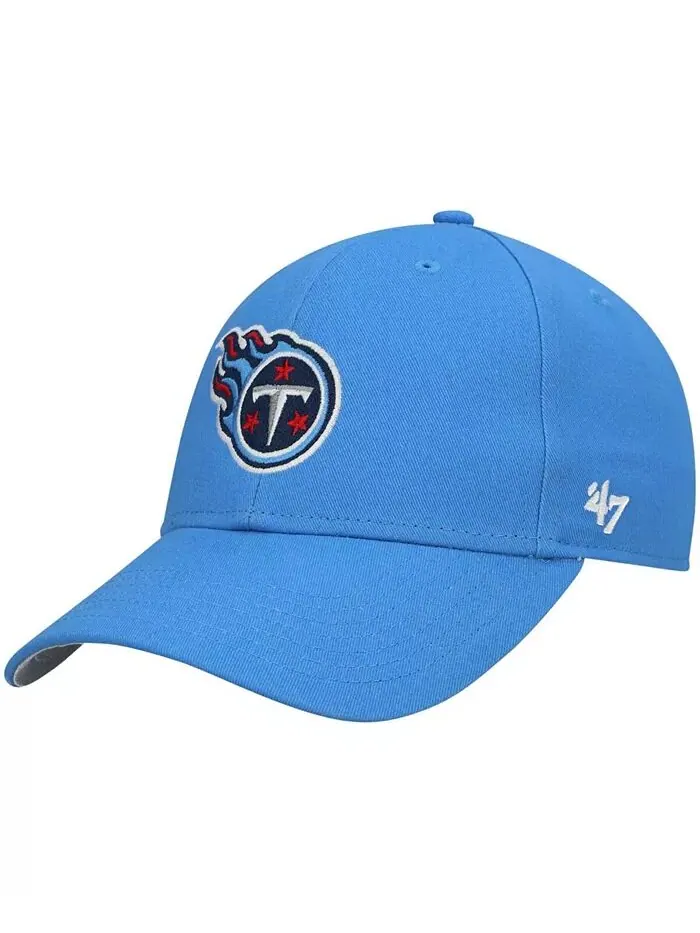 Мальчики светло-голубой Tennessee Titans Basic Secondary MVP регулируемая кепка '47 Brand — изображение 1 из 4