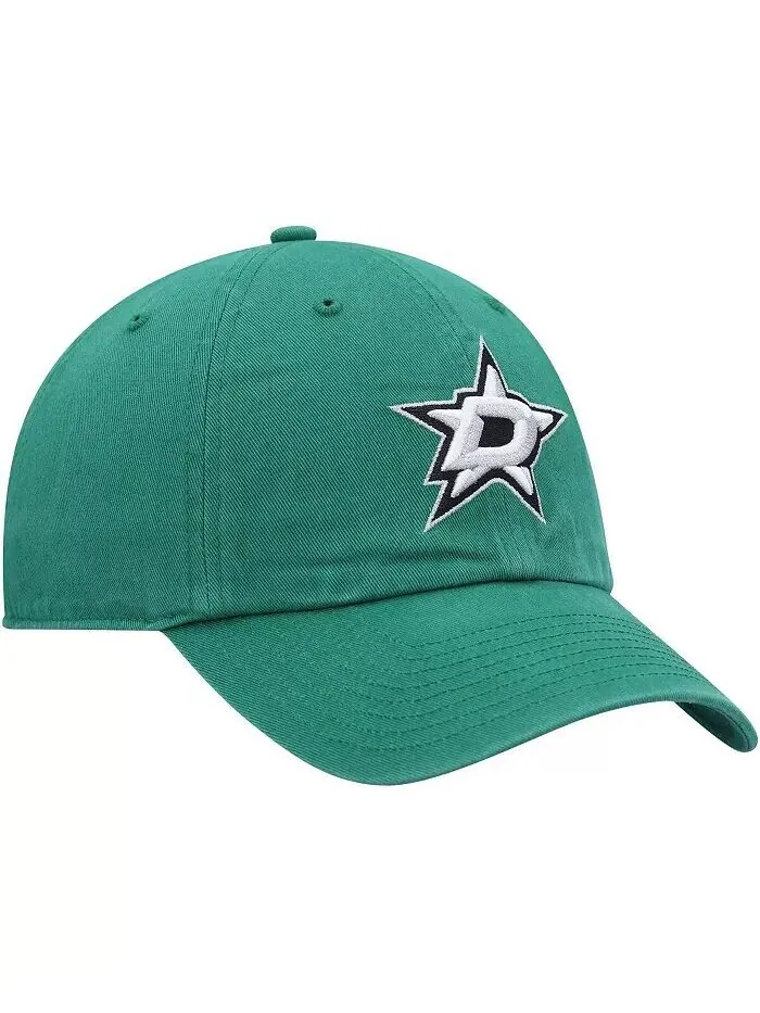 Мужская регулируемая кепка Kelly Green Dallas Stars Clean Up '47 Brand — изображение 3 из 3