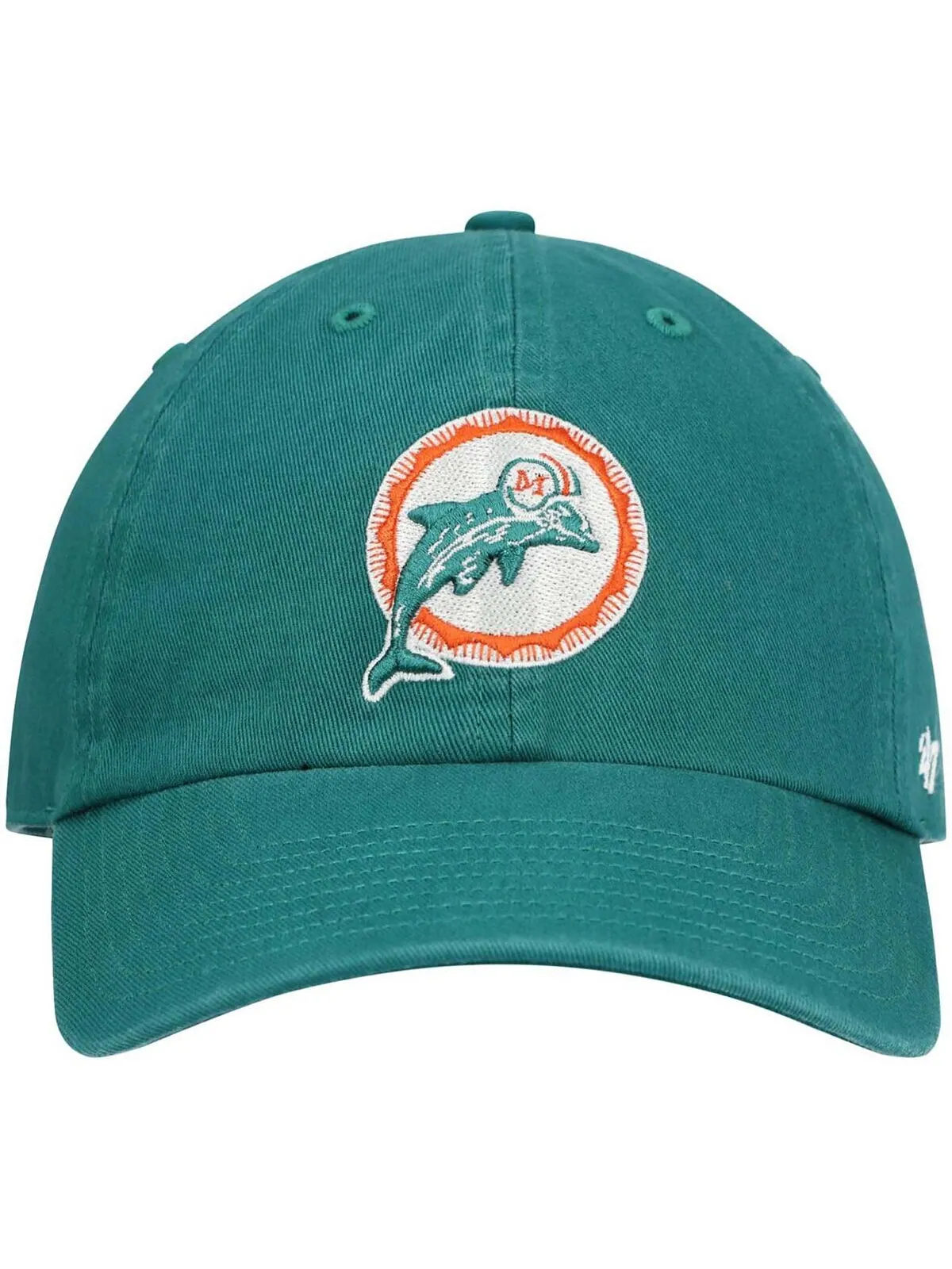 Мужская темно-бирюзовая регулируемая шляпа Miami Dolphins Clean Up Legacy '47 Brand — изображение 2 из 4, бирюзовый