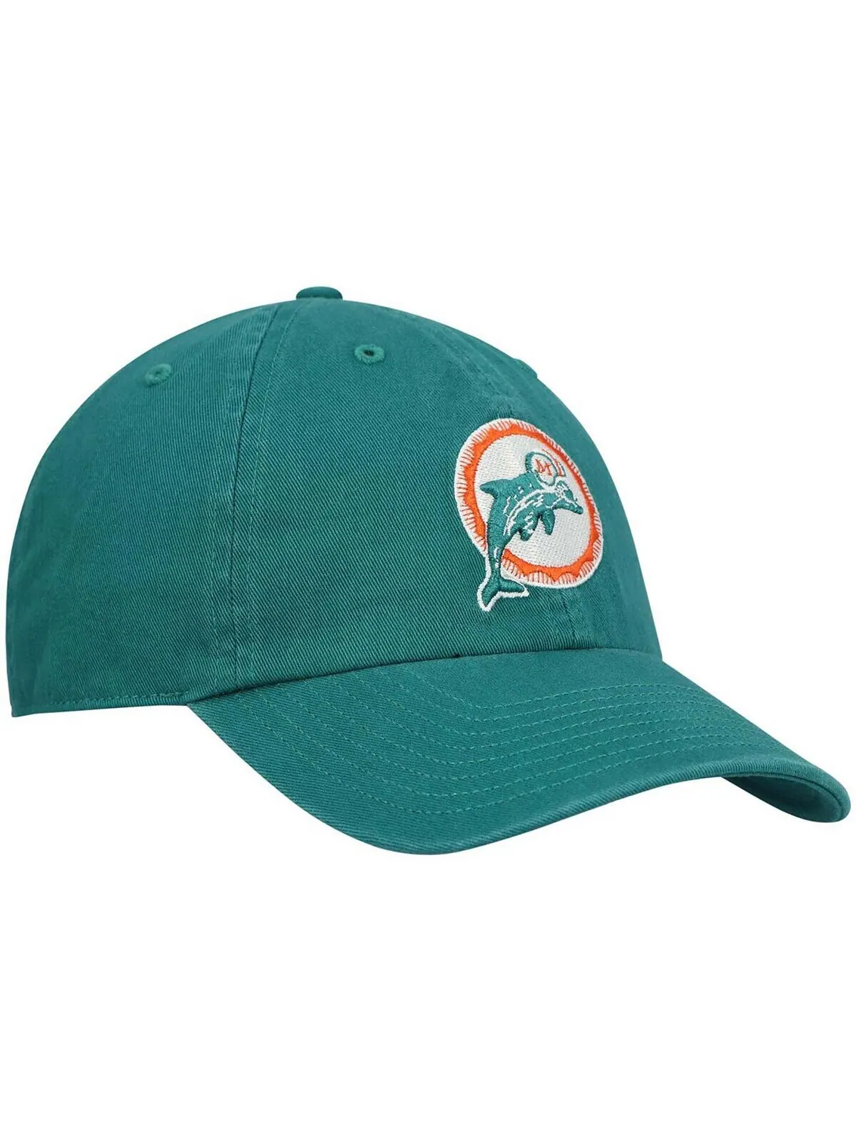 Мужская темно-бирюзовая регулируемая шляпа Miami Dolphins Clean Up Legacy '47 Brand — изображение 3 из 4, бирюзовый