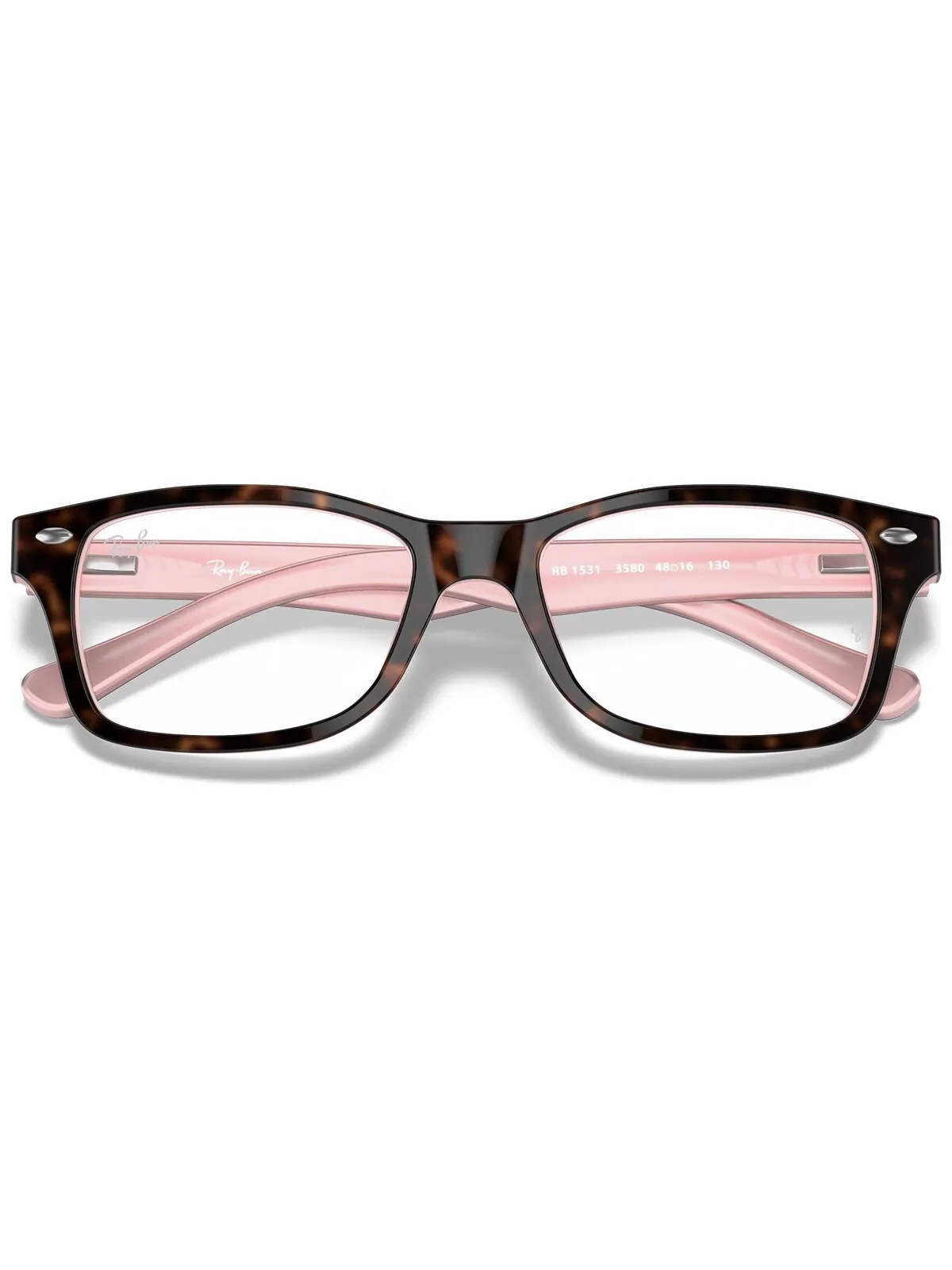 RY1531 Детские квадратные очки Ray-Ban Jr — изображение 5 из 7, розовый