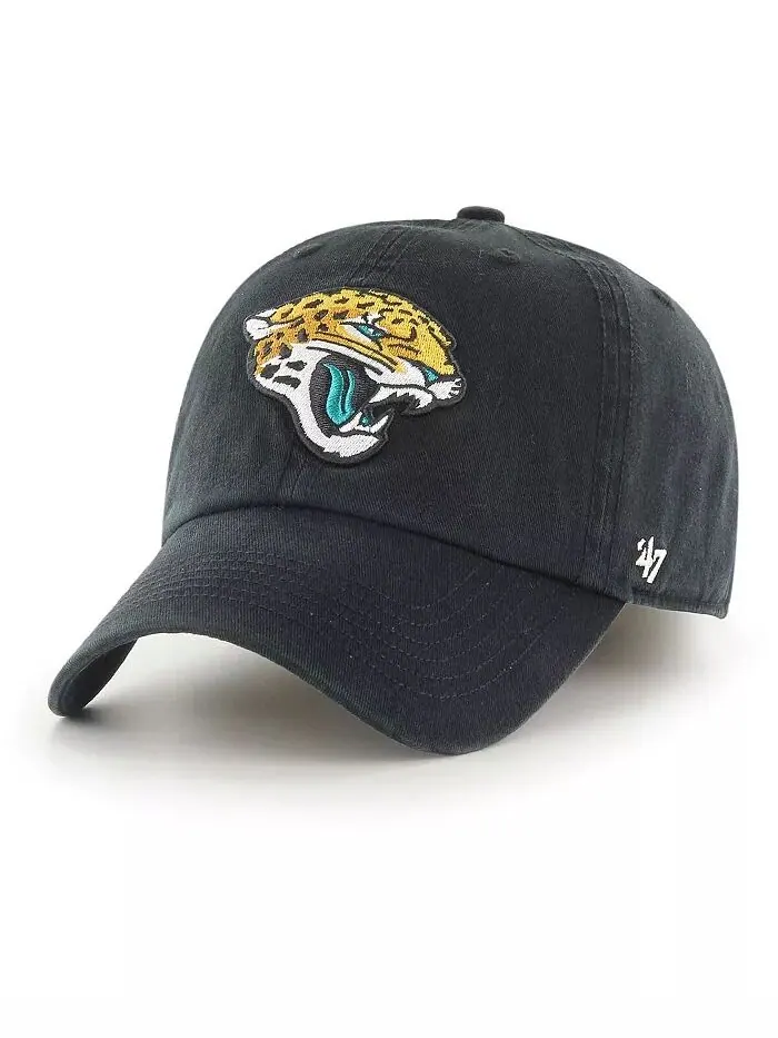 Мужская черная бейсболка с логотипом Jacksonville Jaguars Franchise '47 Brand — изображение 1 из 2